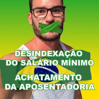 SallesTorres's tweet photo. Vamos deixar o Brasil INTEIRO saber sobre a desindexação do salário mínimo, o achatamento das aposentadorias e o corte linear de 25% em todas as faixas salariais do #planoGuedes.
#MudaBrasil na sua foto de perfil no Twibbonize: Desindexação em https://t.co/3HhsLnvkU1. https://t.co/eJCwRkfaLA
