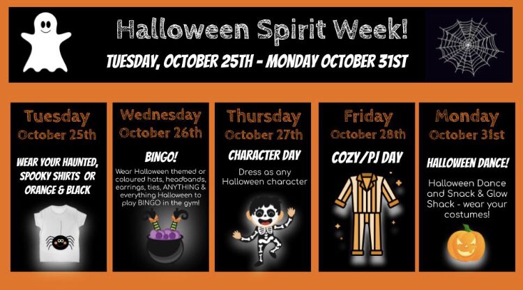 mllebrant's tweet photo. 📌Take note @AngelaMericiDP!   Hall🕸ween Spirit Week has arrived!    Tomorrow, let’s wear noir et orange tomorrow!  🎃 👻 🕷 https://t.co/Bx6uK82dOF