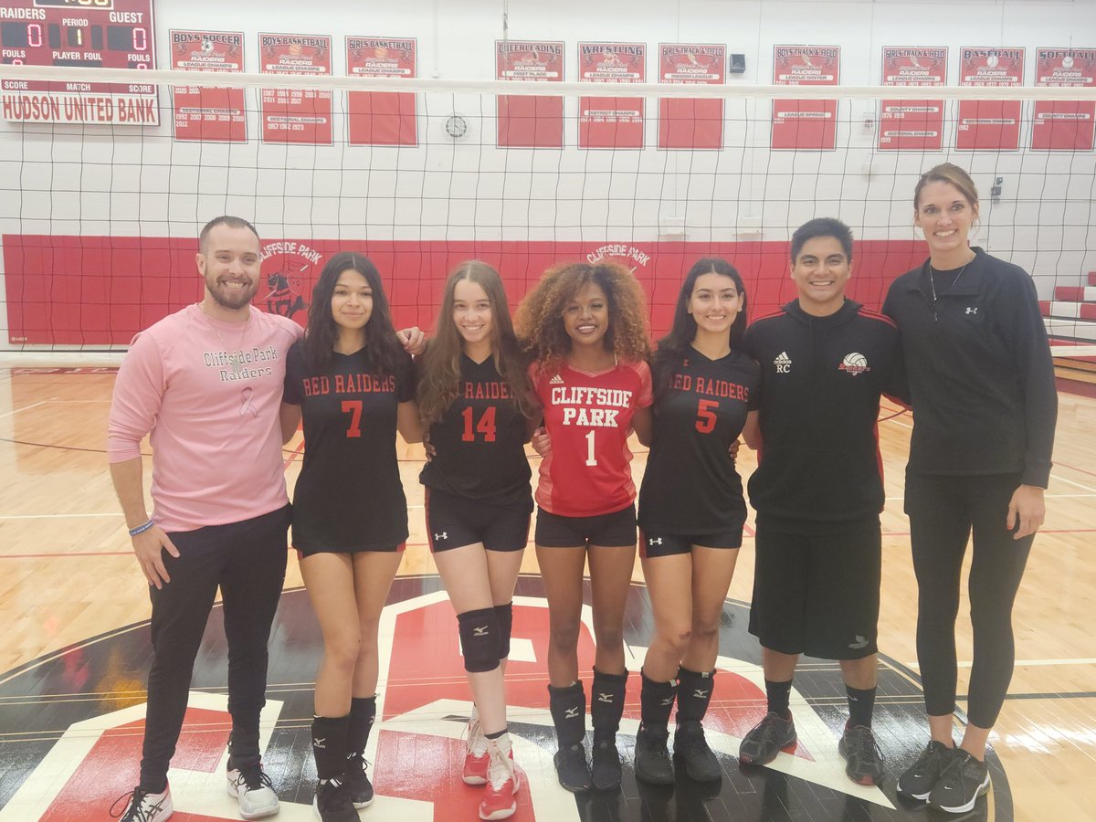 CPHS_Athletics's tweet photo. Thank you #Classof2023 @CPHS_Vball Players! #Fab4! #GoRedRaiders4Life! https://t.co/9zmIQSO7qP