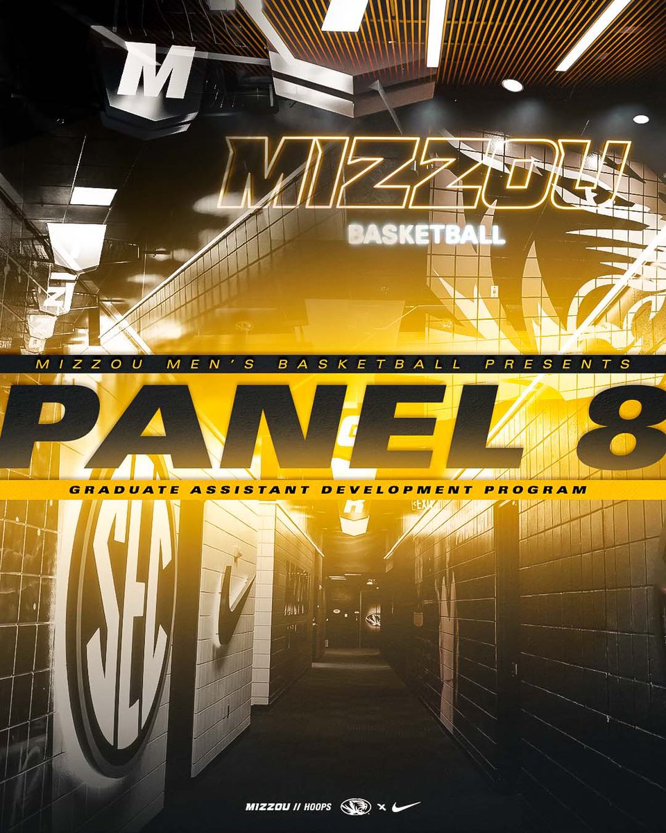 MizzouHoops's tweet photo. We’re excited to announce our Panel 8 initiative, where our staff meets with graduate assistants and student managers once a month to assist in their professional development
#MIZ 🐯 https://t.co/rwPP4MGKfx