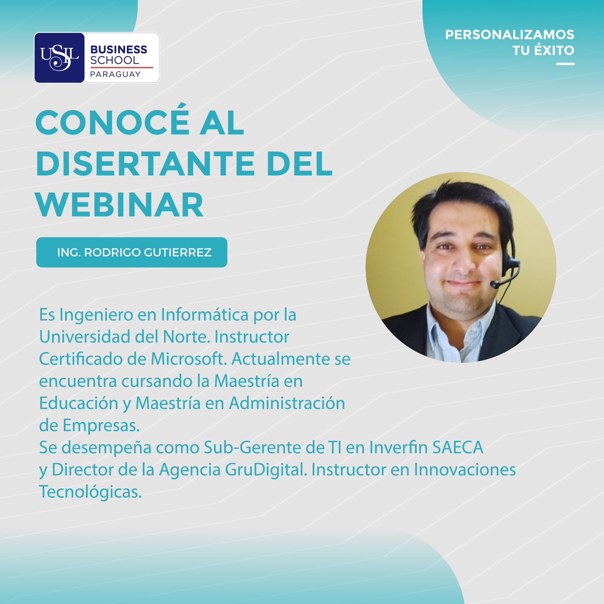 usilpy's tweet photo. ➡️ WEBINAR | 💻

Imperdible taller de “Dashboard con Microsoft Power BI” a cargo del Ing. Rodrigo Gutierrez.

🗓 Miércoles, 26 de Octubre
⏰ 19:00 horas

Obs.: El webinar no tiene costo. Se expedirán certificados de participación a los inscriptos. https://t.co/vJL4Jn3bld