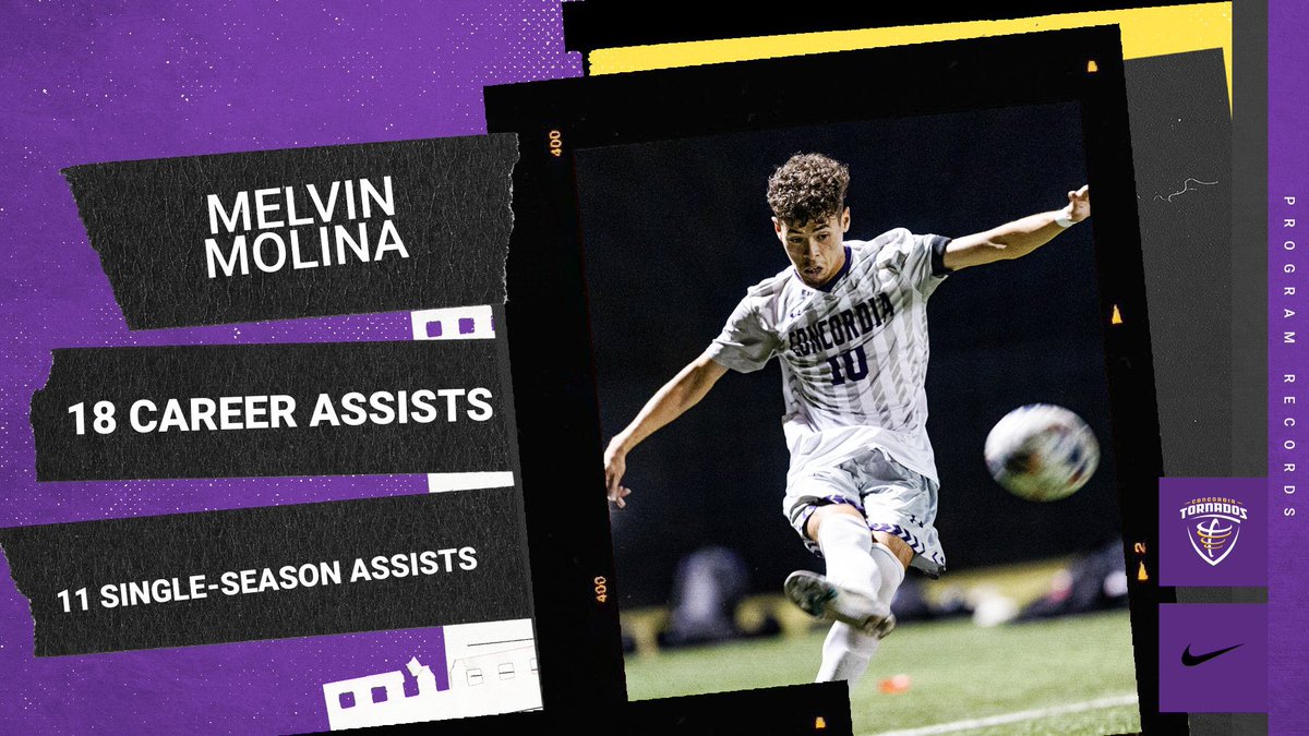 <a href="/CTXmenssoccer/">Concordia TX Men's Soccer</a> midfielder Melvin Molina has been tabbed the <a href="/ASC_sports/">American Southwest</a> Men’s Soccer Offensive Player of the Week for his four assists!

Molina is also now the program’s leader in career assists (18) &amp; single-season assists (11)! #TornadoNation 

📰: bit.ly/3SqEbYE