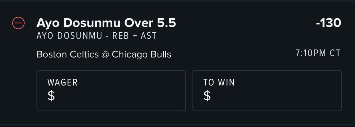 GamblingDoozy's tweet photo. 💎NBA Combo Play💎
Ayo Dosunmu over 5.5 REB + AST (-130) 🔥
He has hit the over on this line 3/3 games to start the season✅
#bettingtwitter #FanDuel #FreePicks #gamblingtwitter #Giveaways #NBA #NBAPicks #NBATwitter #nbaisback #SGP #win #Parlay #TailThis #PlayerProps https://t.co/9l8wWd4rw8