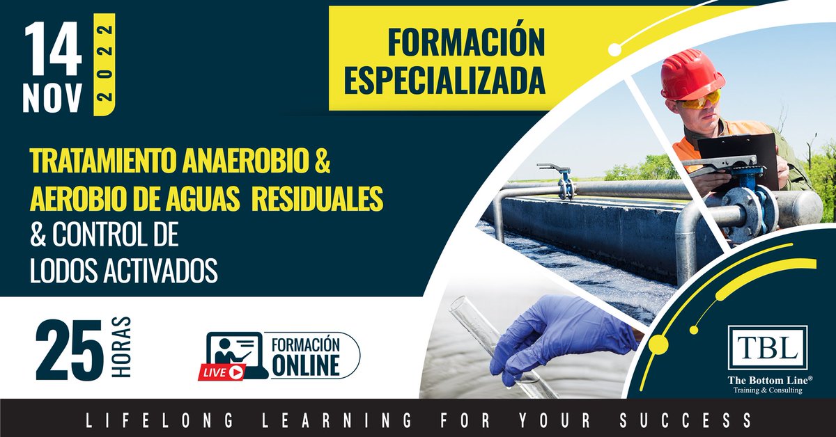 tblreviews's tweet photo. Implemente un mejor control en puntos claves y aplique las mejores prácticas en el tratamiento de aguas residuales en sistemas anaerobios y aerobios.
🎓Inicia: 14 noviembre, 2022
📲 Contáctenos: https://t.co/lL8fYXR3t0
#TBLTheBottomLine https://t.co/eBUi51ZCOR