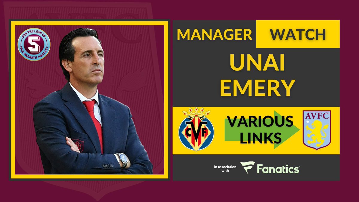 🚨UNAI EMERY IS THE NEXT VILLA MANAGER🚨

UNAI EMERY is to be the next Villa Boss.

Watch back as we were live when the news broke

Link:
youtu.be/pxWbuZQTVv8

#AVFC