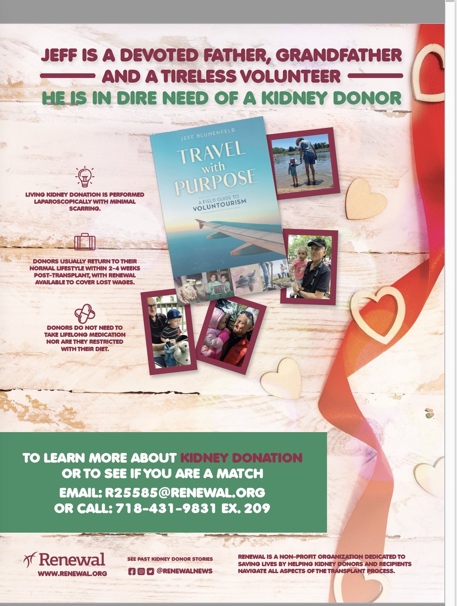 AlanStern's tweet image. I am writing to let you all know about a fiend and colleague, @jeffblumenfeld , who is in serious need of a kidney transplant. Jeff is an amazing person, a leader in the @TheExploresClub, and so much more! Thank you all for reading and considering this appeal. Retweets please!