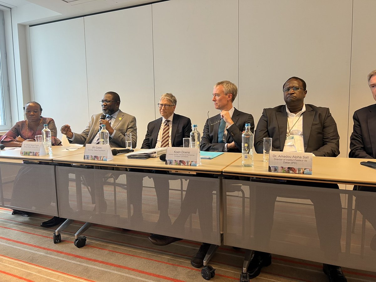 At the #GCAM22 we discussed pandemic preparedness & disease eradication. I joined a panel of Amadou Sall, @BillGates, @KoenDoens, @MarkusBerndt $ Iruka Okeke. I emphasized the need to implement the #NewPublicHealthOrder as part of global health security. #Agenda2063