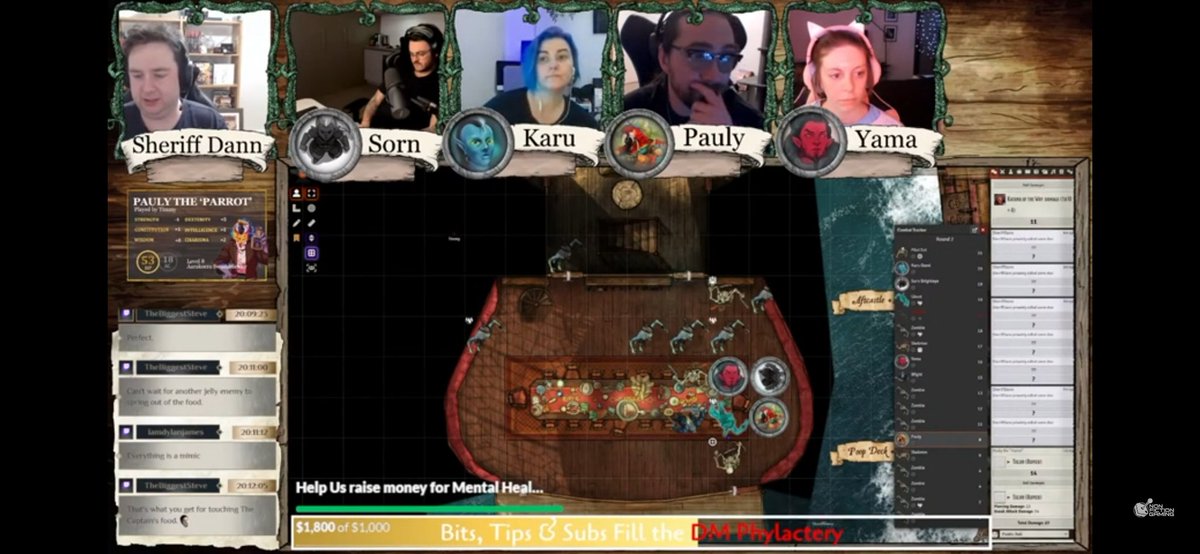 SheriffDann's tweet photo. Running my players through The Secret of the Porvenir #dnd adventure. They're loving it so far. Perfect fit for our pirate campaign. #dnd5e #foundryvtt https://t.co/y8oIml6X60