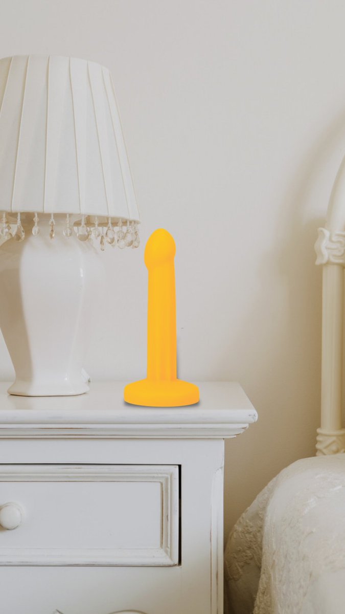 POP_DILDO's tweet photo. Which color do you want on your night stand? Empire Yellow? Tangelo Orange? Leek Green? Or Jet Black? https://t.co/5JJy0Cw68R