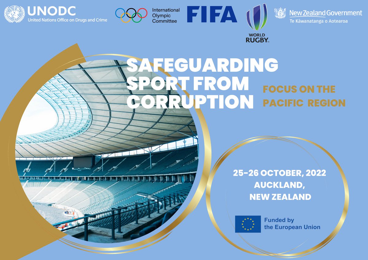 Marie Pegie Cauchois (@mariepegiecau) on Twitter photo Tackling corruption & crime in sport is key to harness its positive power.
Today in Auckland 🇳🇿, <a href="/UNODC/">UN Office on Drugs & Crime</a>, w/ the support of <a href="/fifamedia/">FIFA Media</a>, <a href="/iocmedia/">IOC MEDIA</a>, <a href="/WorldRugby/">World Rugby</a> kicked off the day 1 of the workshop on tackling #corruption in sport hosted by <a href="/nzgovtrbx/">New Zealand Government</a>.
#SaveSport Tackling corruption & crime in sport is key to harness its positive power.
Today in Auckland 🇳🇿, <a href="/UNODC/">UN Office on Drugs & Crime</a>, w/ the support of <a href="/fifamedia/">FIFA Media</a>, <a href="/iocmedia/">IOC MEDIA</a>, <a href="/WorldRugby/">World Rugby</a> kicked off the day 1 of the workshop on tackling #corruption in sport hosted by <a href="/nzgovtrbx/">New Zealand Government</a>.
#SaveSport