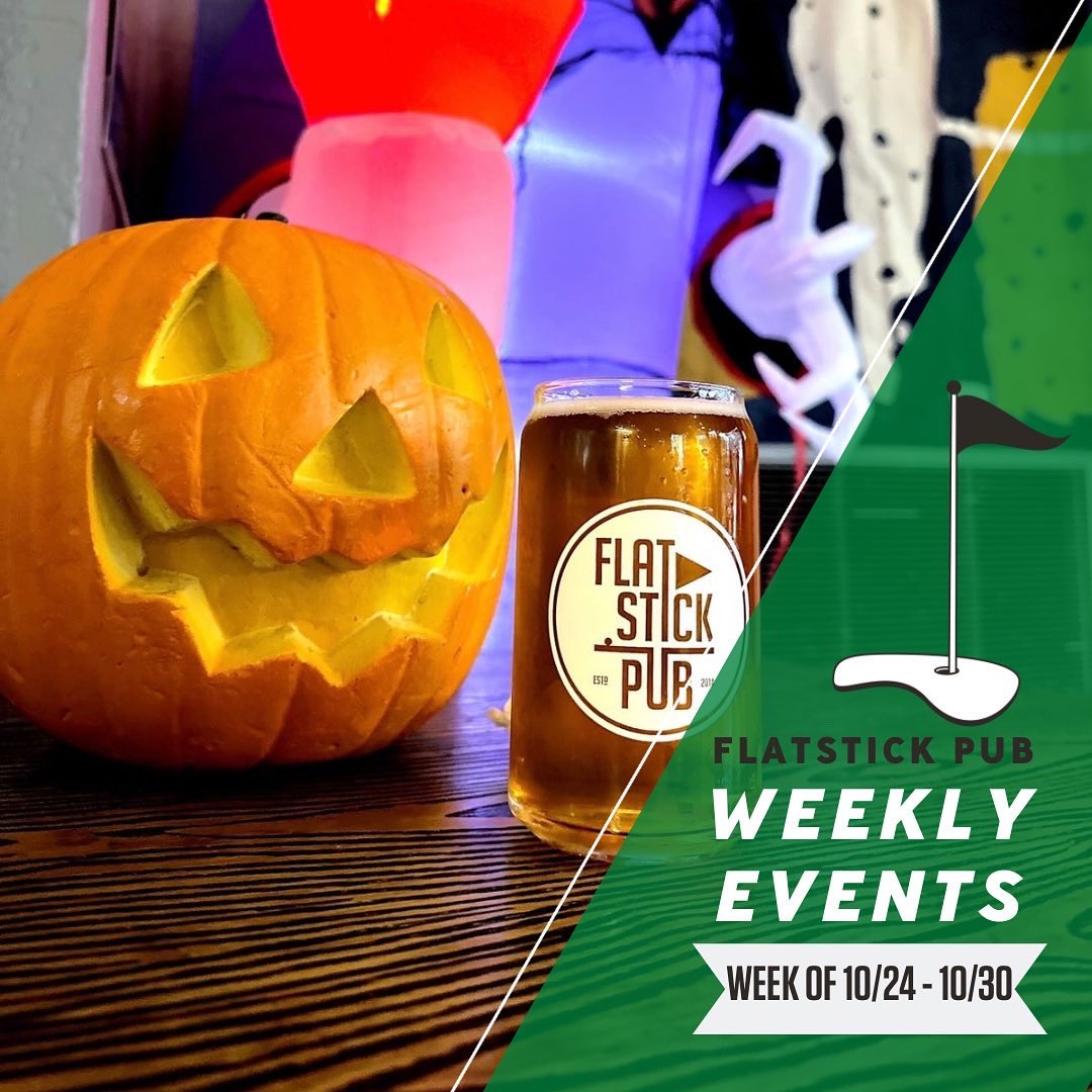 FlatstickPub's tweet photo. LET’S TURN IT UP🎉
FLATSTICK’S GOT YOU COVERED WITH SOME FUN ALL WEEK LONG🍻
-
🎃 Putters/Duffers week 6
🎃 WA STATE MINI GOLF CHAMPIONSHIPS 🏆
🎃 Sunday Fundraise x @Seahawks 🤝
(PSQ opening @ 10am)
IG for full events
#flatstickpub #seattleevents #drinklocal #rootatflatstick https://t.co/UZGnWwHimV