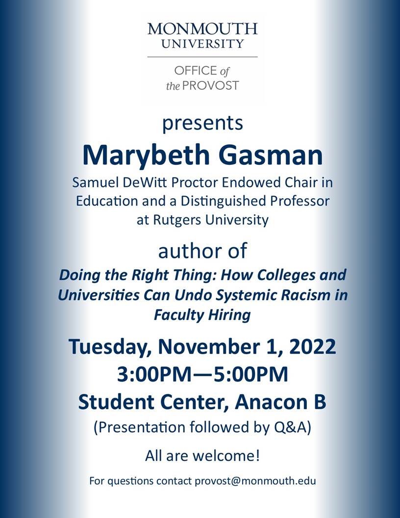 Monmouth University Provost (@monmouthprovost) on Twitter photo 