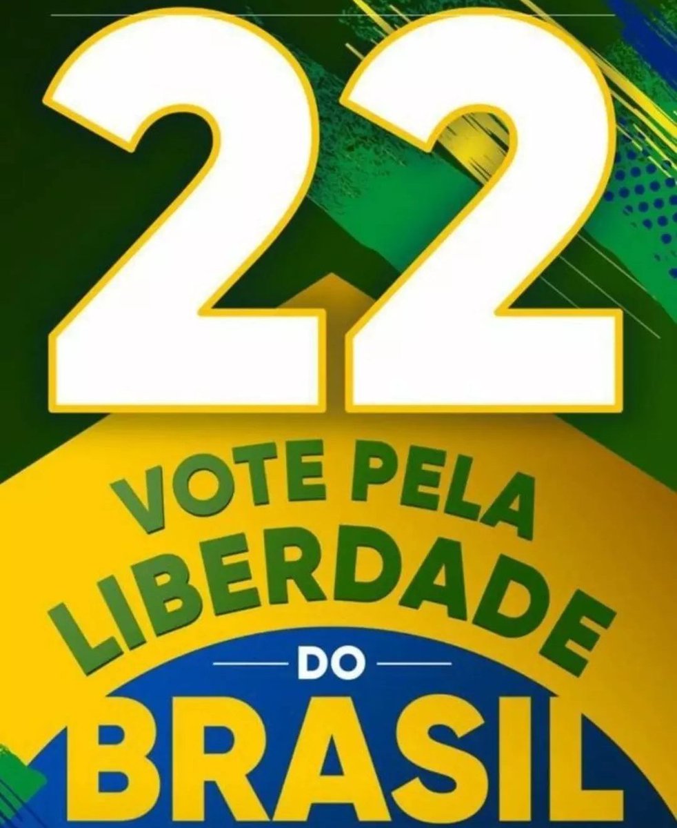 Eu vou de 22 pelo futuro das famílias brasileiras e pela liberdade do nosso povo.