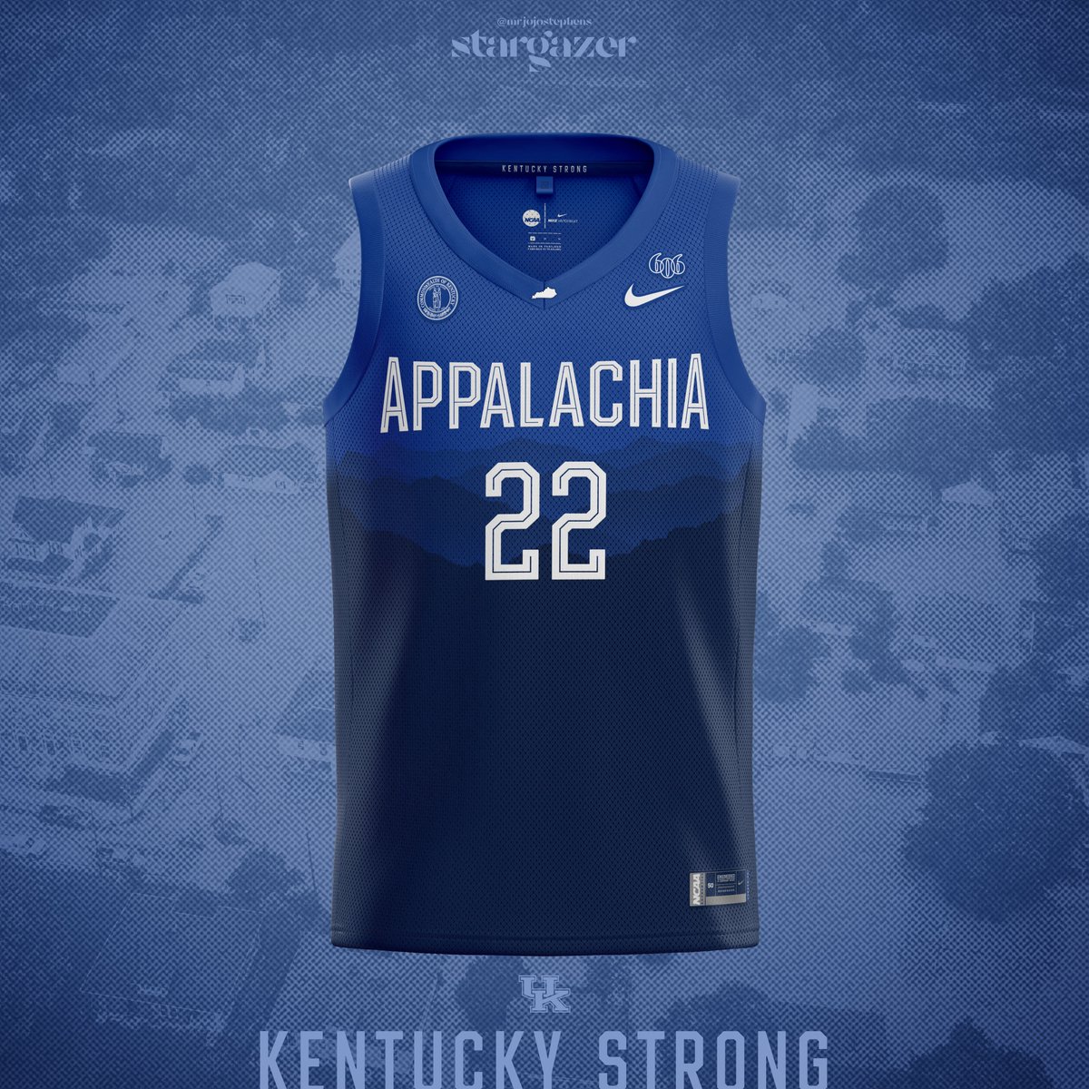 Kentucky Wildcats | 10.24.22 College Basketball Uniform Concept Kentucky Strong | Appalachia Royal feat. @wallace_cason #BBN, let's hear your thoughts & Retweet if you're a fan of these! (Long press to view in 4K HD + a detailed look in thread below)