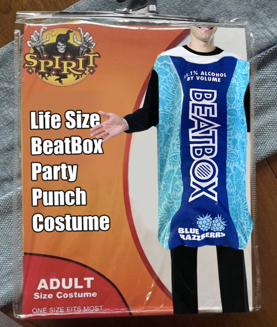 What a crazy idea. So crazy that we might...just...have these in stock🤔

RT this post &amp; tag your friends in the comments &amp; we'll hook up 10 of you with a BeatBox costume for your weekend festivities 🎃

Winners drawn tomorrow morning. Must be following BeatBox &amp; be 21+ to enter!