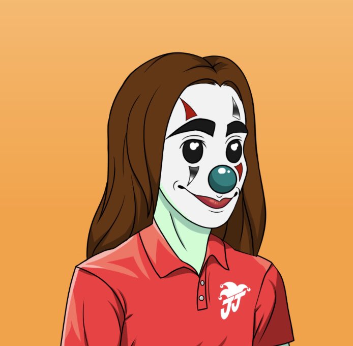 AndyReidOffABye's tweet photo. Joke from State Farm giveaway!

Like, RT &amp; drop your @jollyjokersnft in the comments for a chance at State Farm’s favorite baller. 

BONUS: Red polo’d jokers get 2X the entries! 

Drawing at 4pm-ish eastern 10/26

#jjss https://t.co/lNTQQ38cja