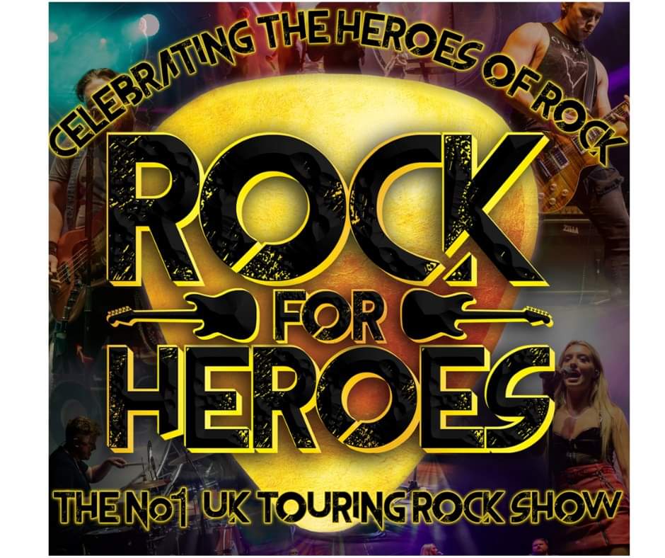 ExchangeDorset's tweet photo. Rock For Heroes  – The No 1 UK Touring Rock Show is back on 4th November celebrating the greatest heroes of Rock and featuring over 20 Classic hits. 

Book your tickets now and make this a night to remember!
https://t.co/TwpilBCGSt  Box office 01258 475137 @rockforheroesUK https://t.co/fKZOHiyTfx