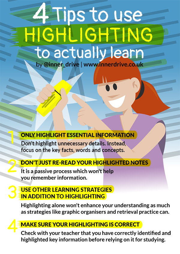 🖍 4 Tips to Use Highlighting to Actually Learn 🖍 bit.ly/3f39HhS via @inner_drive #learning #skillbuilding #edu