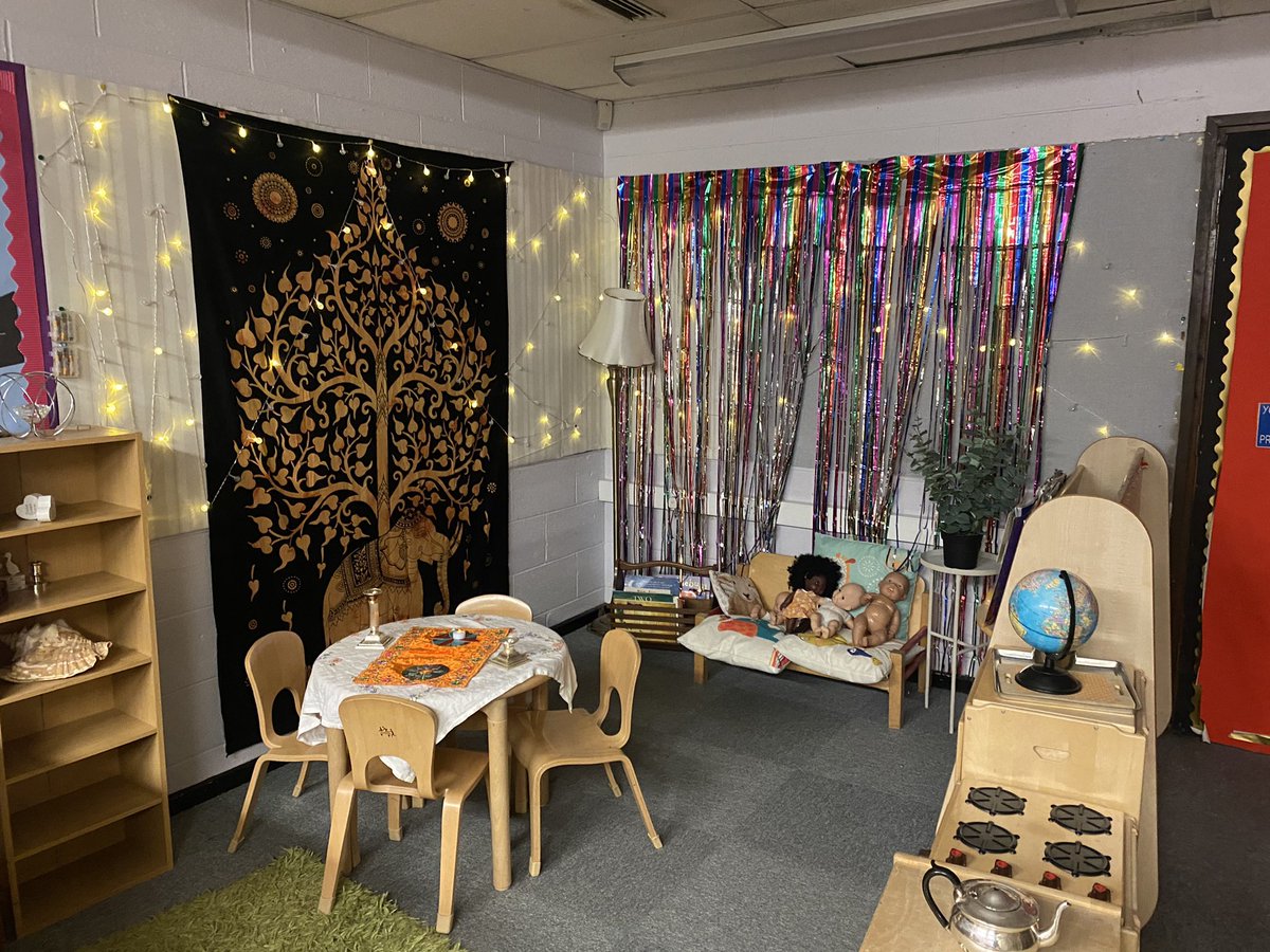 SouthdownCP's tweet photo. Learning about Diwali celebrations in Dosbarth Derbyn today. We decorated our home corner with colour and lights and learned how Hindus and Sikhs celebrate the festival of light. #RVE #togetherinlearning https://t.co/a7ivJlB2qv