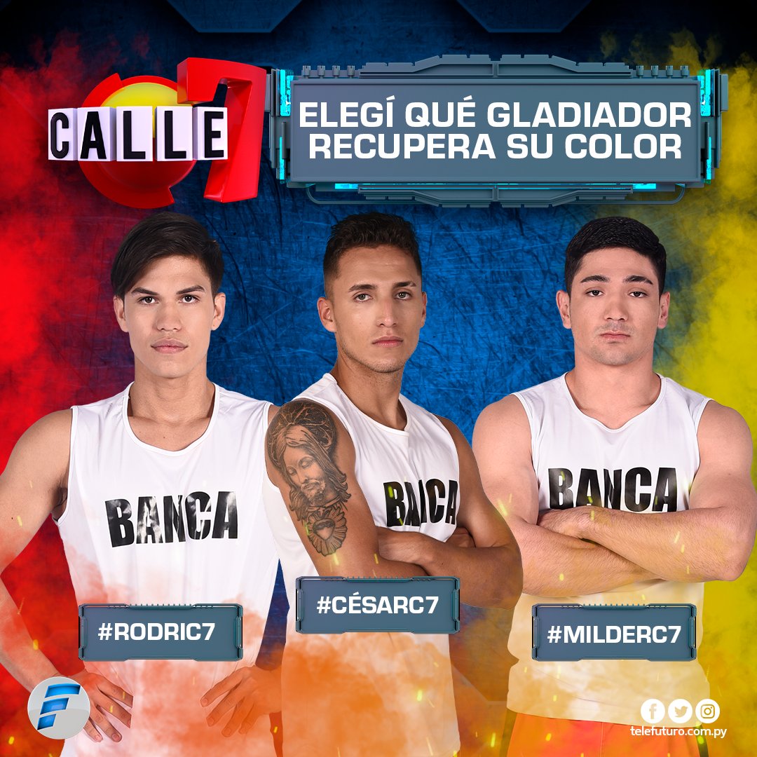 Calle_7PY's tweet photo. ¡La decisión está en tus manos! 
¿Quién queres  que se salve? 😱
#RodriC7
#CesarC7
#MilderC7

#NosVemos en #Calle7Py 🔴🟡 https://t.co/33gmEHJpgG