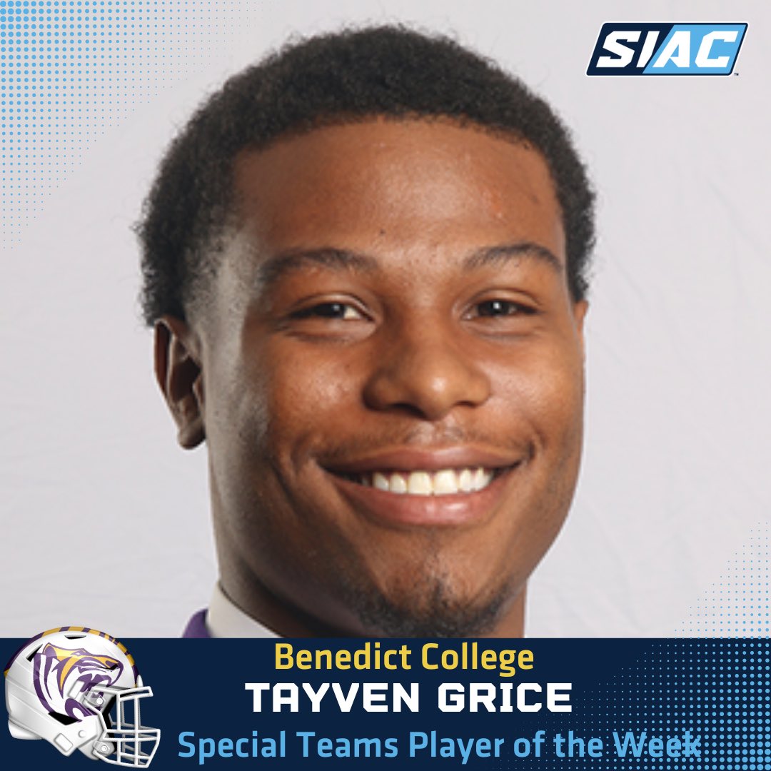 TheSIAC's tweet photo. Here are the SIAC Football Players of the week from Week 8! 🏈🏆  
•
•
 #SIAC #Football #NCAA #LeadersRiseHere https://t.co/fwtEgKEVoA