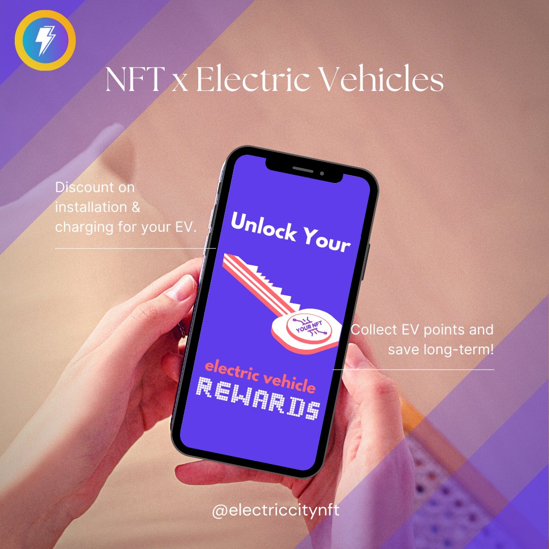 ElectricCityNFT's tweet photo. We are revolutionizing the EV loyalty space. Discount on charging, installation, and maintenance! Start collecting today.

#ev #electricvehicles #nft #nfts #web3 #loyaltyprogram #energy #blockchain #sustainability #metaverse https://t.co/s8AYzri5CW