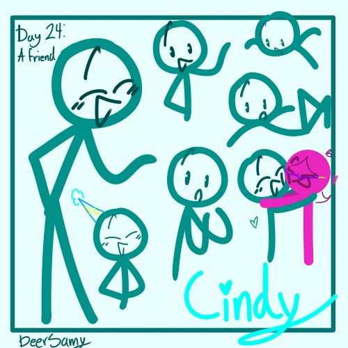 DeerSamy's tweet photo. Día 24
Un Amig@
@LaCindy_Mei123
#deerOctober https://t.co/lrEQkbLDO2