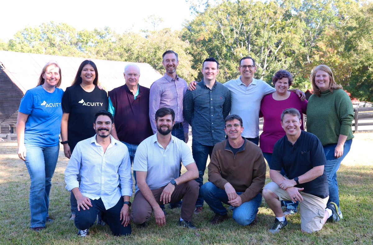 Acuity_co's tweet photo. What a beautiful day to be on a retreat in Georgia 🤩

Acuity’s leadership team is back together at @serenbe this week! ❤️

#acuity #leadership #serenbe #georgia #fall #retreat #together #company https://t.co/8Gyg8IGcfb