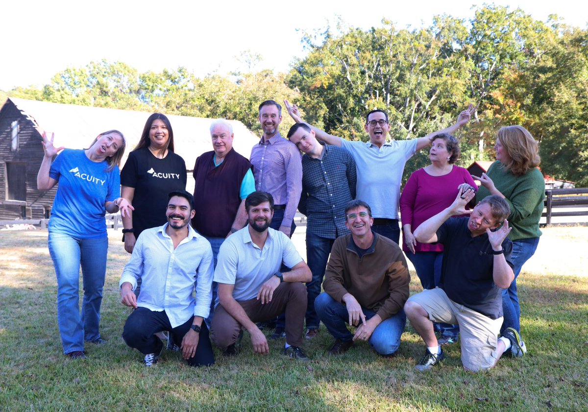 Acuity_co's tweet photo. What a beautiful day to be on a retreat in Georgia 🤩

Acuity’s leadership team is back together at @serenbe this week! ❤️

#acuity #leadership #serenbe #georgia #fall #retreat #together #company https://t.co/8Gyg8IGcfb