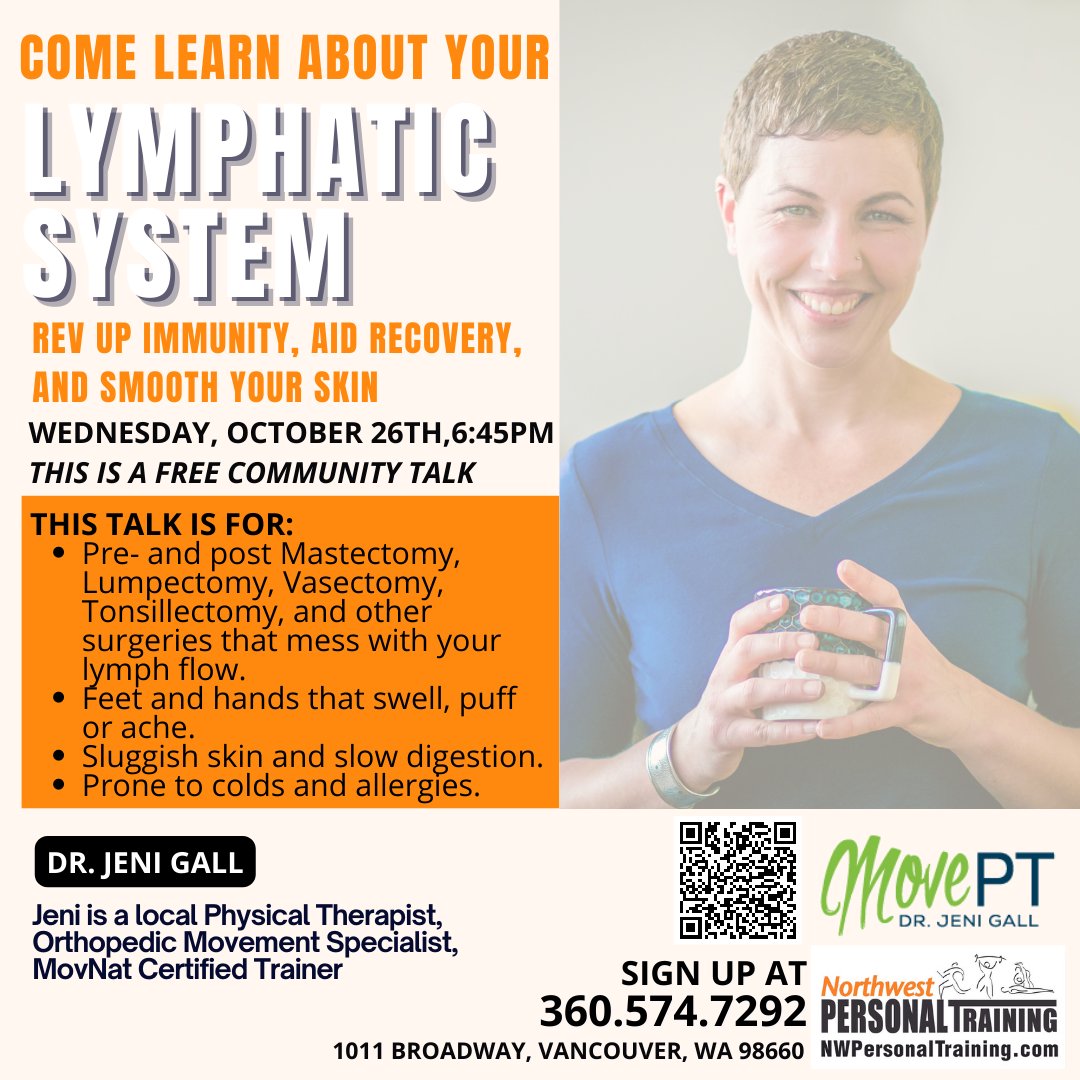 nwptraining's tweet image. If you are recovering from surgeries that mess with your lymph flow, have puffy and swollen hands and feet, sluggish skin, slow digestion, and are prone to colds and allergies... this is the session for you! 

We are here to help you learn something new that can help you more th