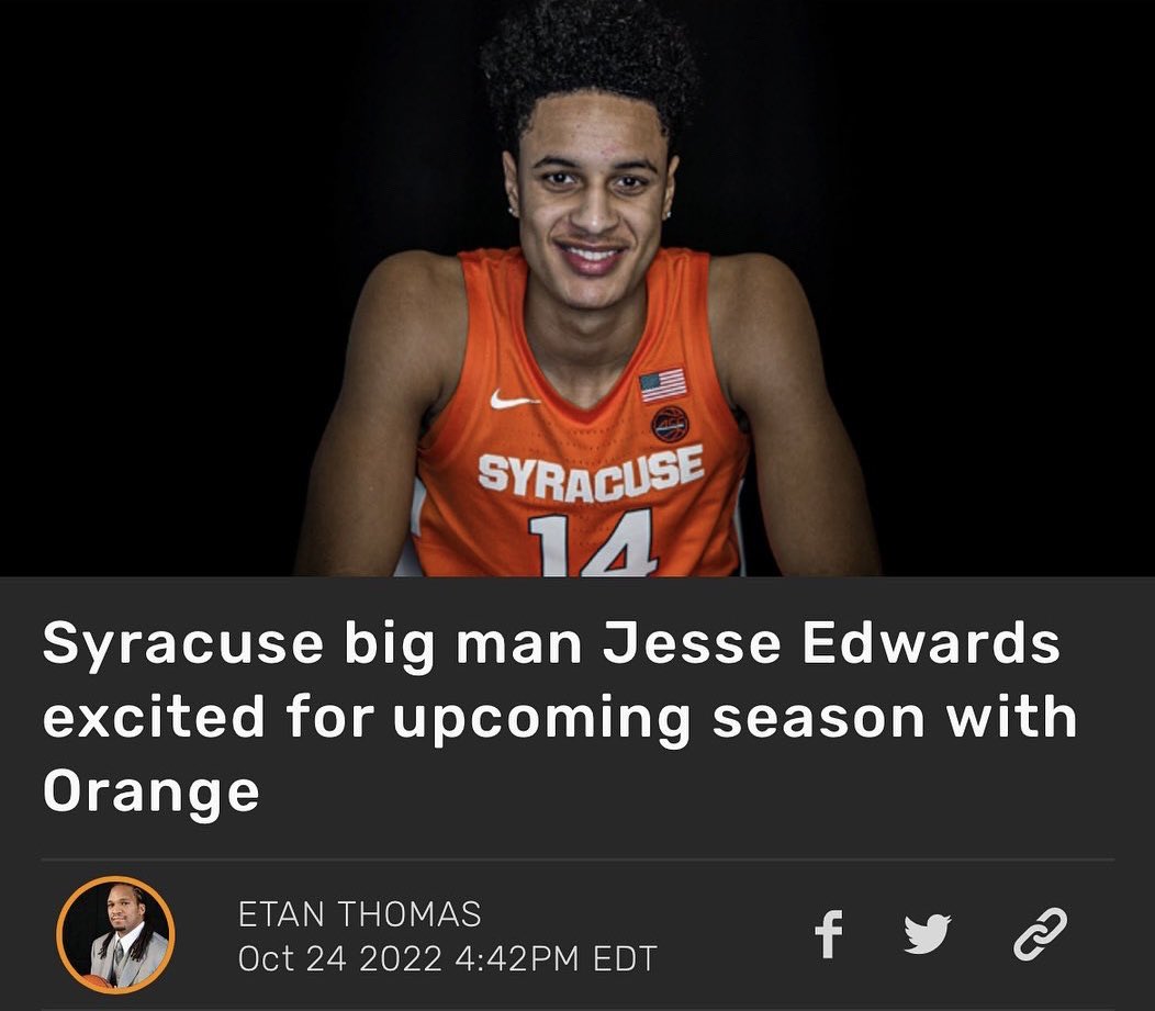 My article for BasketballNews: 
“I caught up with Jesse Edwards to discuss his perseverance through his difficult early years under head coach Jim Boeheim, his progression on the court, the upcoming season, the talented freshman class and much more”
#Cuse
https://t.co/aHYeXdOObY https://t.co/vN21oIPx67
