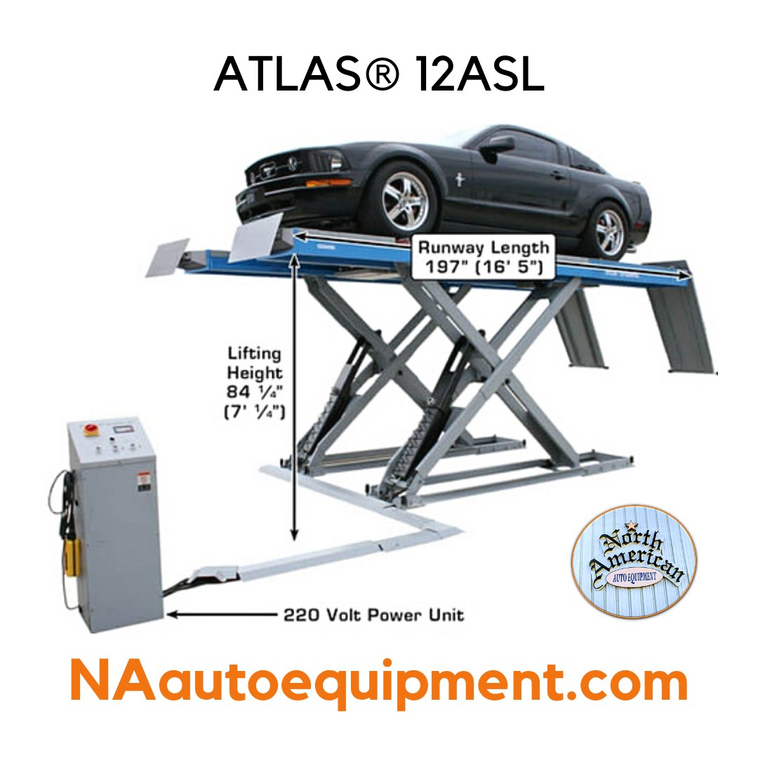 NAautoequipment's tweet photo. The Atlasยฎ 12ASL 12,000 #alignmentscissorlift the perfect choice for the demanding & discriminating shop owner.๐๐
More info: https://t.co/0L3SOKcPfp
#scissorlift #Atlaslift #Atlasscissorlift #autolift #garage #garageequipment #garagegoals #Universalift #NAautoequipment https://t.co/8w1sSFaGUx
