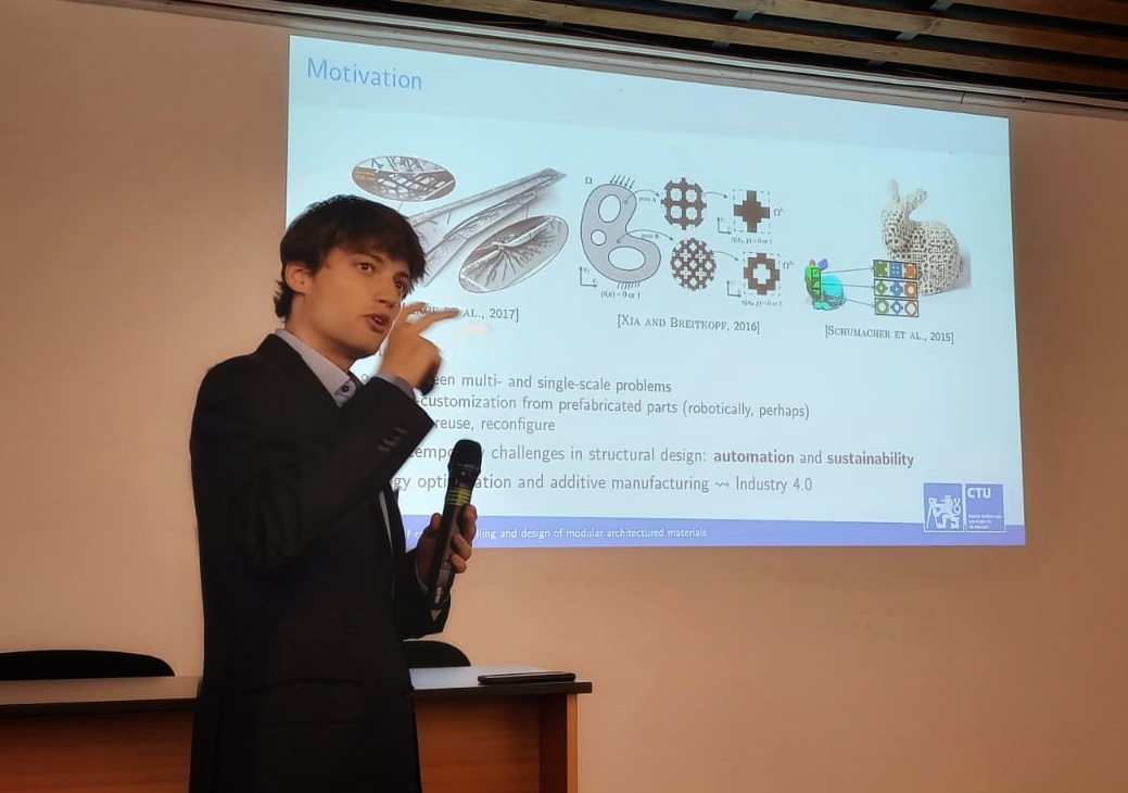 Open_Mechanics's tweet photo. We are still far from designing real-life bridges with our #ModularTopologyOptimization; yet, @DoskarMartin has already started advocating it in the concrete designers' community😀 Thanks, Pavel Reitermann, for inviting us to the Modern Concrete and Composites 2022. #GACR_EXPRO https://t.co/yX4TdY5DDe