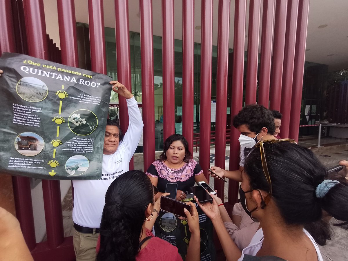 Quetzal Tzab (@quetzaltzab) on Twitter photo Comunidades interponen acción colectiva legal contra la mina Calica por graves violaciones al derecho a un ambiente sano <a href="/SEMARNAT_mx/">SEMARNAT México</a> Comunidades interponen acción colectiva legal contra la mina Calica por graves violaciones al derecho a un ambiente sano <a href="/SEMARNAT_mx/">SEMARNAT México</a>