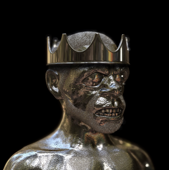 Grandstander1's tweet photo. @Hooligans_CNFT #HooligansAreBack #cnft #cnftproject #CNFTCommunity I think one of my favorite 3D Hooligans is the one that hasn't been minted yet...the Silver King. The mint is ongoing and approaching sellout with this 1/1 and the last of 5 3DHooligans carrying a 1K ADA bounty. https://t.co/tBzG8jSAac