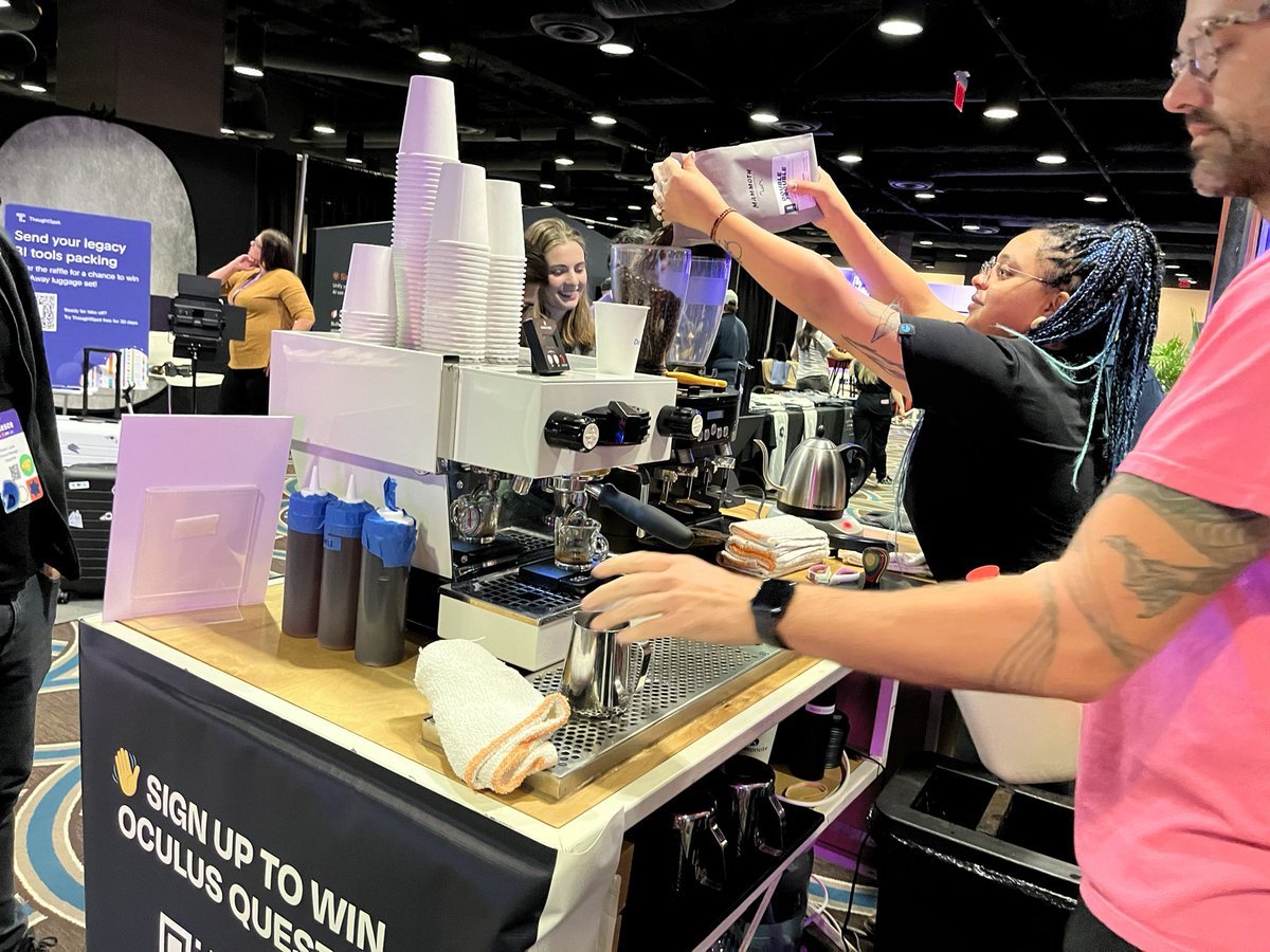 Has anybody enjoyed the awesome coffee by <a href="/MammothEspresso/">Mammoth Espresso</a> at the <a href="/DeepnoteHQ/">Deepnote</a> booth at <a href="/coalesceconf/">Coalesce</a> as much as I did?