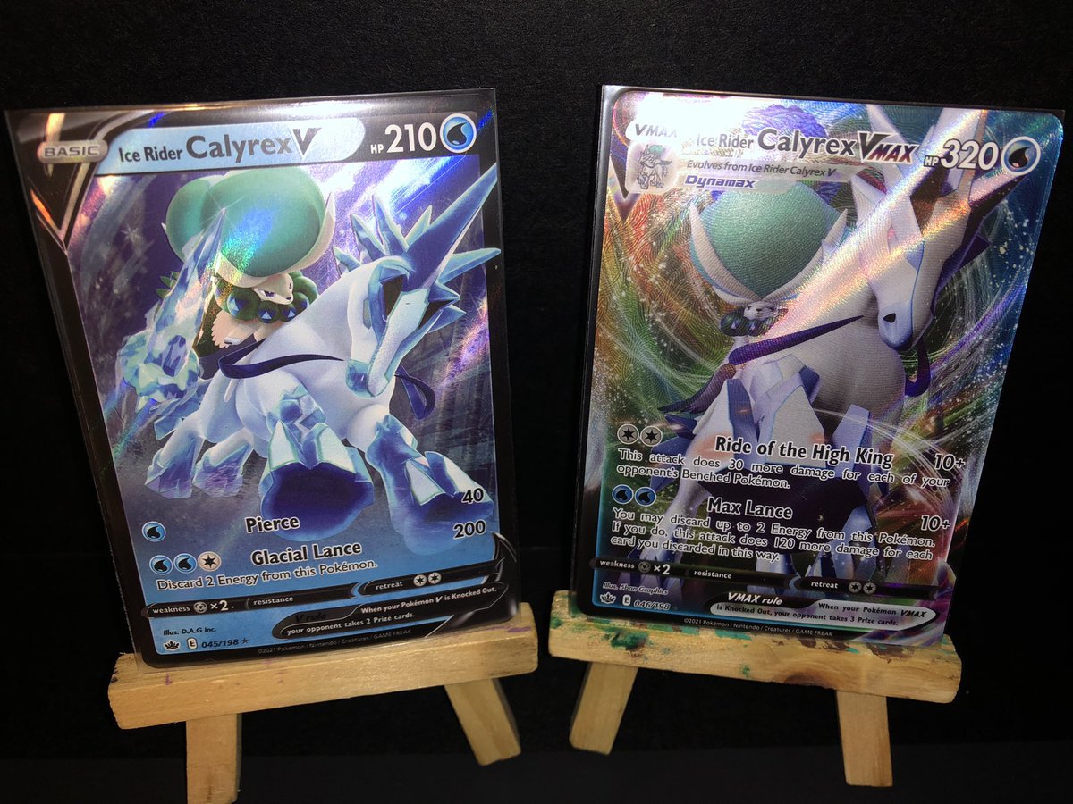 TayDawn14's tweet photo. 🚨GIVEAWAY TIME🚨

Alright, another Pokémon Card Giveaway!

Take your chance at an Ice Ryder Calyrex V and VMAX!!

Ends 10/26

To enter:
•Like
•Retweet

Good Luck 🤞🏼 https://t.co/405OmiL13f