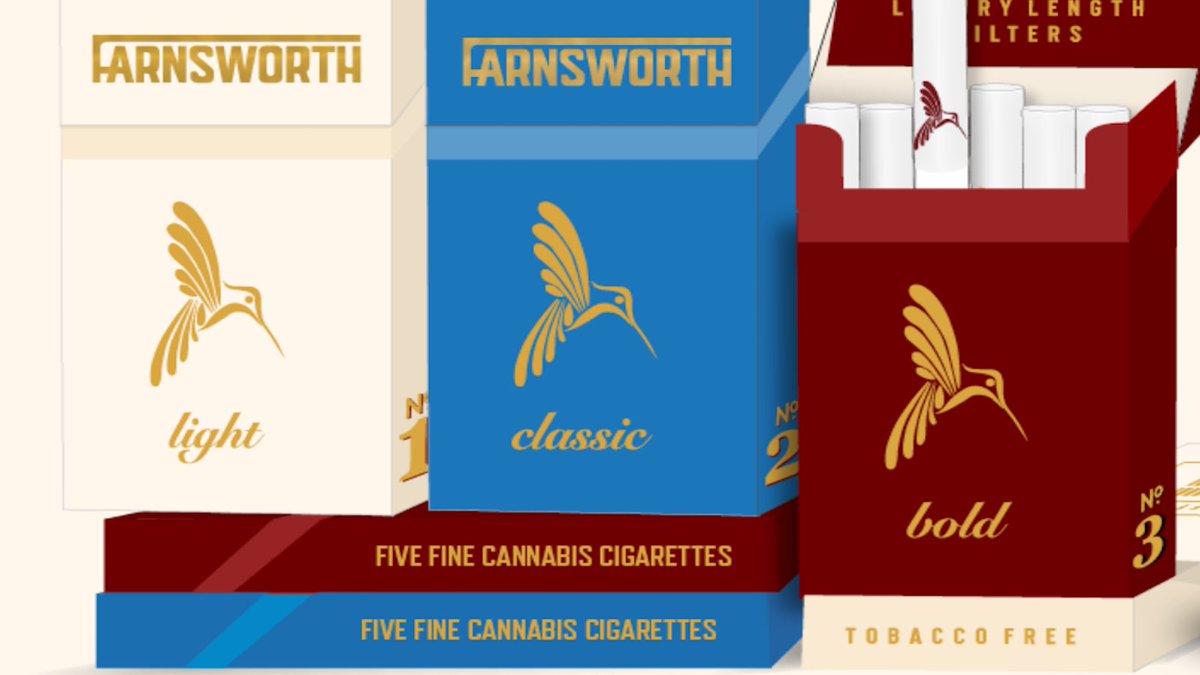 We’ve taken the strain out of picking a strain, offering our flower in filtered cannabis cigarettes blended into 3 distinct effects: Light, Classic, and Bold. Beat the #MondayBlues with Farnsworth’s classic blue cannabis cigarettes for a pleasantly buzzy bliss.