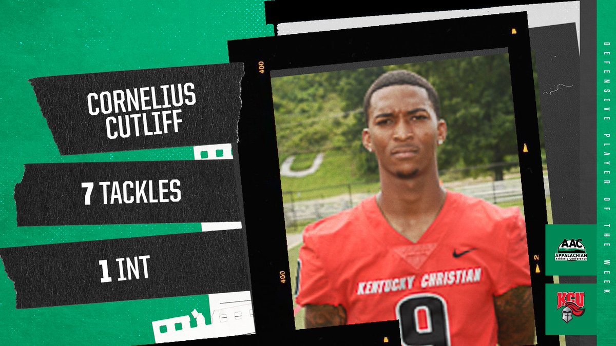 Congrats to Cornelius Cutliff of @GoKnightsATH on being named the #AACFB Defensive Player of the Week - aacsports.com/sports/fball/2…