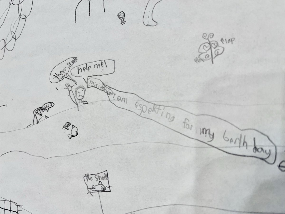 BabyBennWild's tweet photo. “THIS IS NOT WHAT I AM EXPECTING FOR MY BIRTHDAY!” Swimmer about to be eaten by a shark swimming at a beach that’s clearly labeled as having “No Sharks”. https://t.co/WR2o6hYN6F