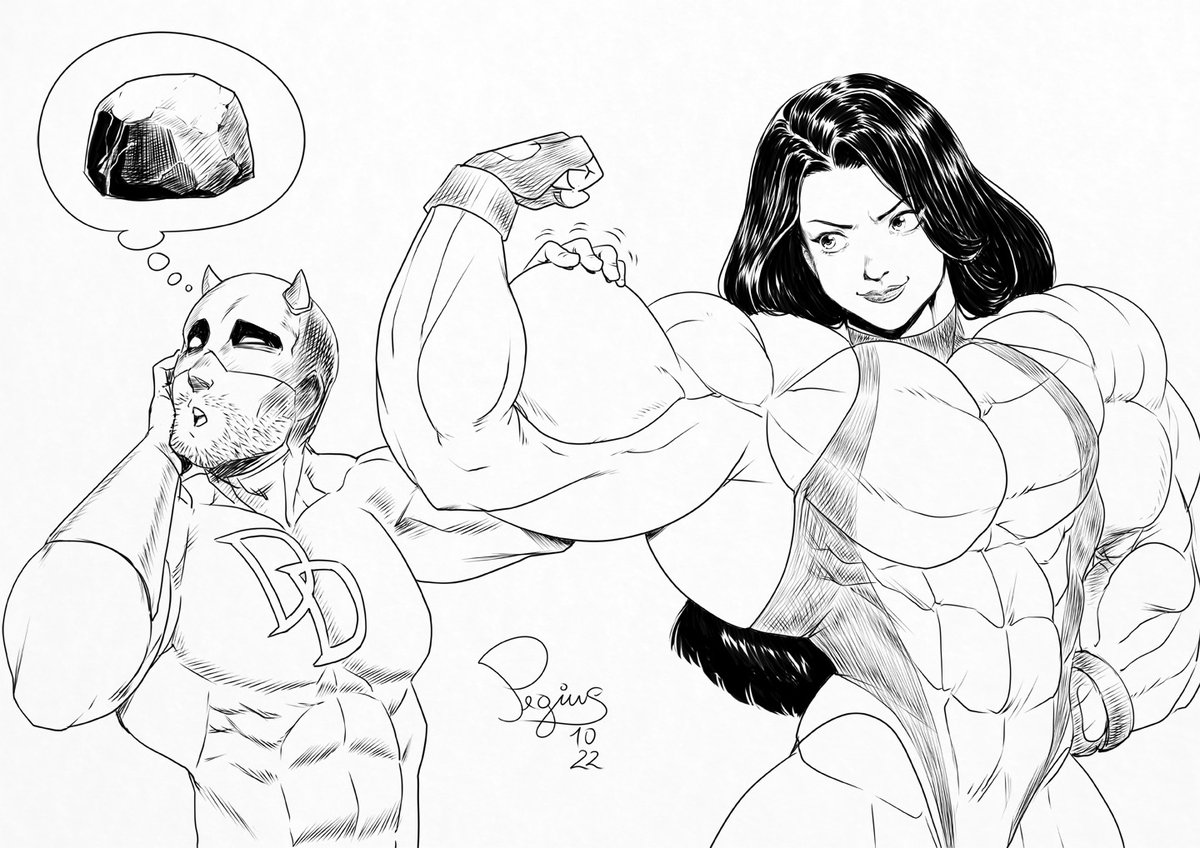 PegiusArt's tweet photo. Daredevil power does not compute
#inktober2022 https://t.co/KznQAwPL8T