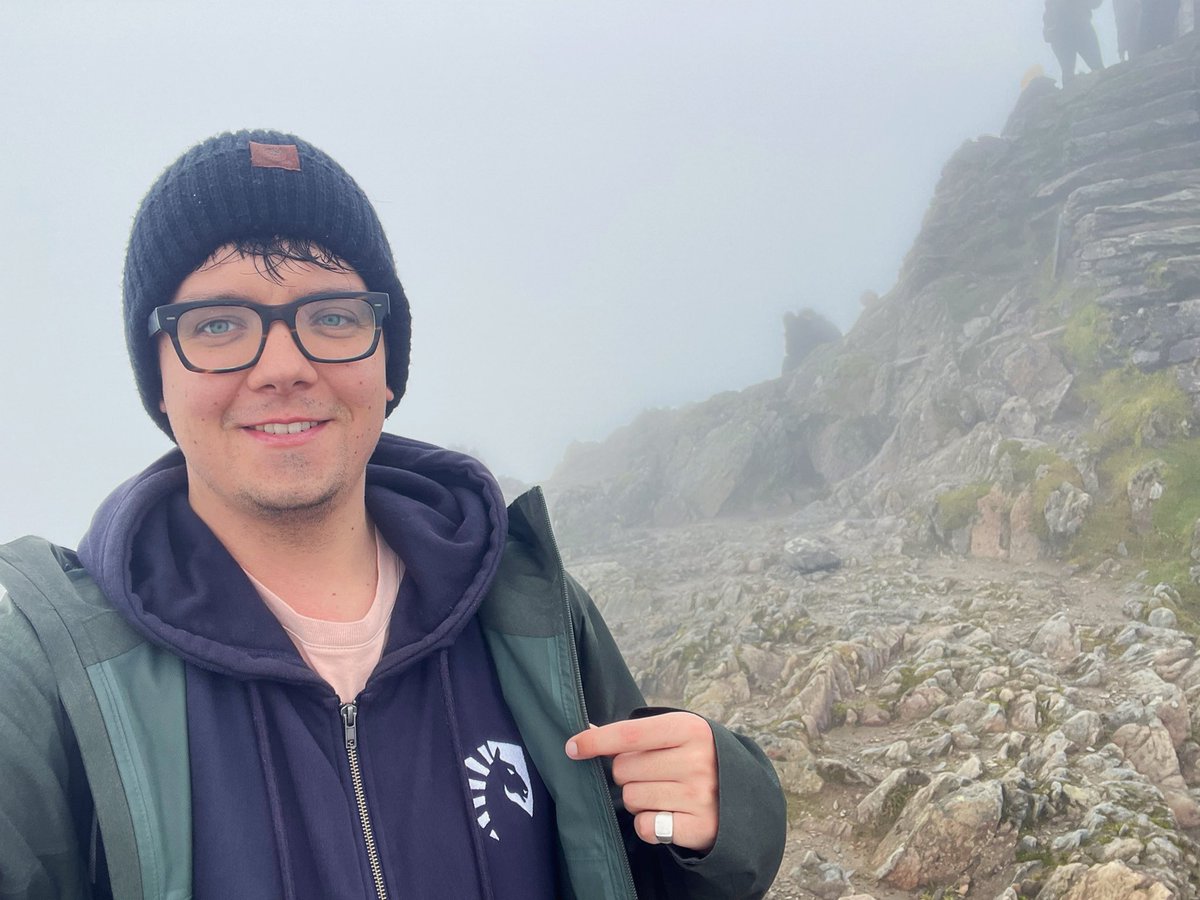 asabfb's tweet photo. So proud of my boys at @TeamLiquid. They’ve persevered all year, hurdle after hurdle and it’s paid off. 
I can’t be in Singapore to cheer them on, but I did take some Liquid to the top of Snowdon yesterday. 
GL NEXT WEEK CHAMPS 🧡🏆 https://t.co/w9L7UjWbdd