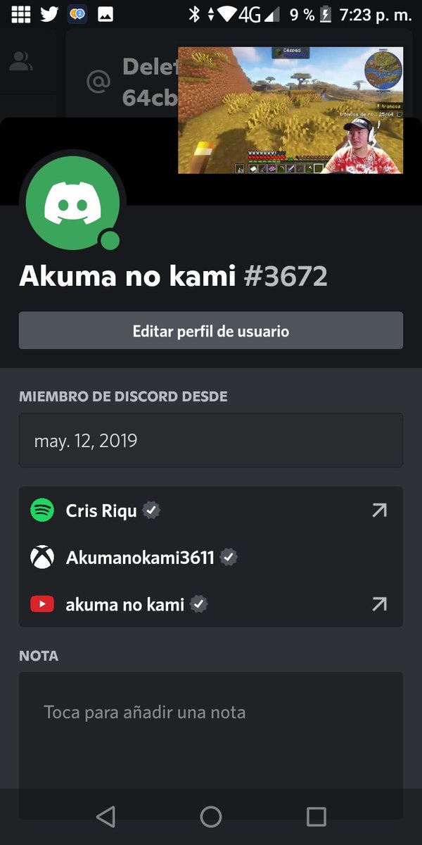 AkumaNoKami22's tweet photo. @Manucrafting hola Manu cómo estás aquí te mando mi discor para que podamos ablar de mi proyecto Akuma no kami#3672 https://t.co/EOWDSe6IGG