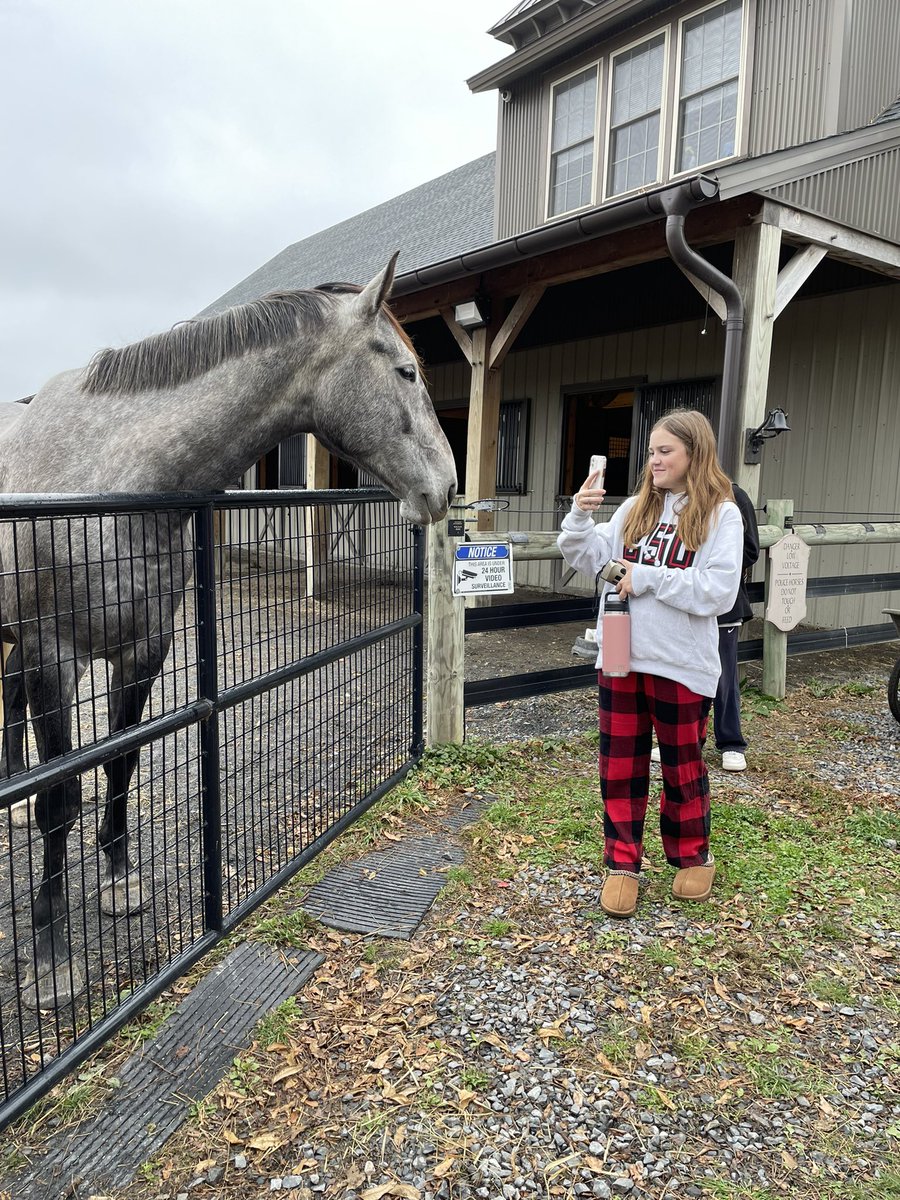 NLew816's tweet photo. @BethlehemAreaSD Liberty’s Photography class visited The Bethlehem Mounted Patrol. The horses were great models! https://t.co/i629jRi9hR
