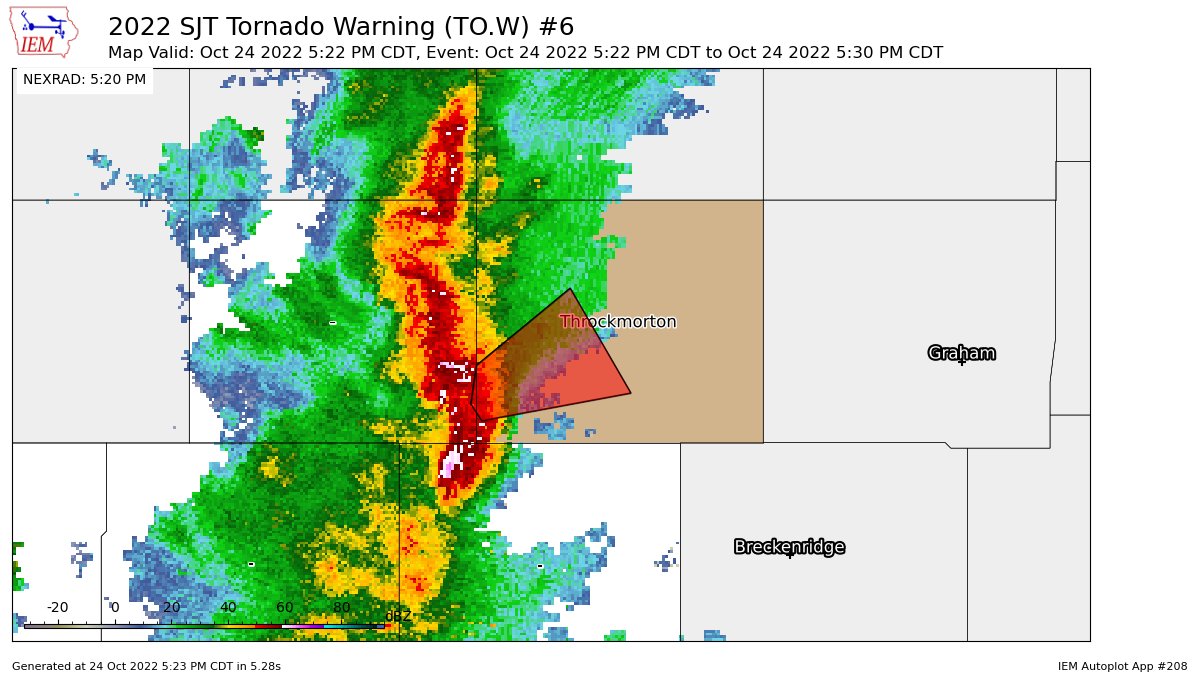 Texas Storm Chasers on Twitter "SJT issues Tornado Warning [tornado