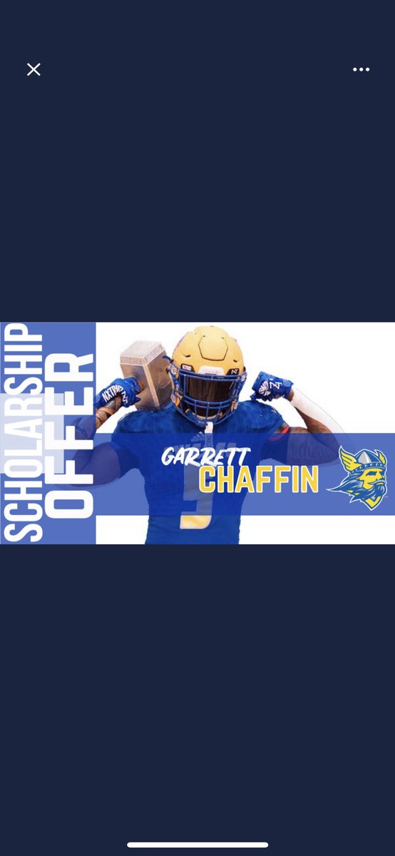 GarrettChaffin2's tweet photo. After a long talk with @Coach_Tr3_ I am blessed to receive my first offer from @BethanySwedes ‼️ https://t.co/oncvvSnMF6