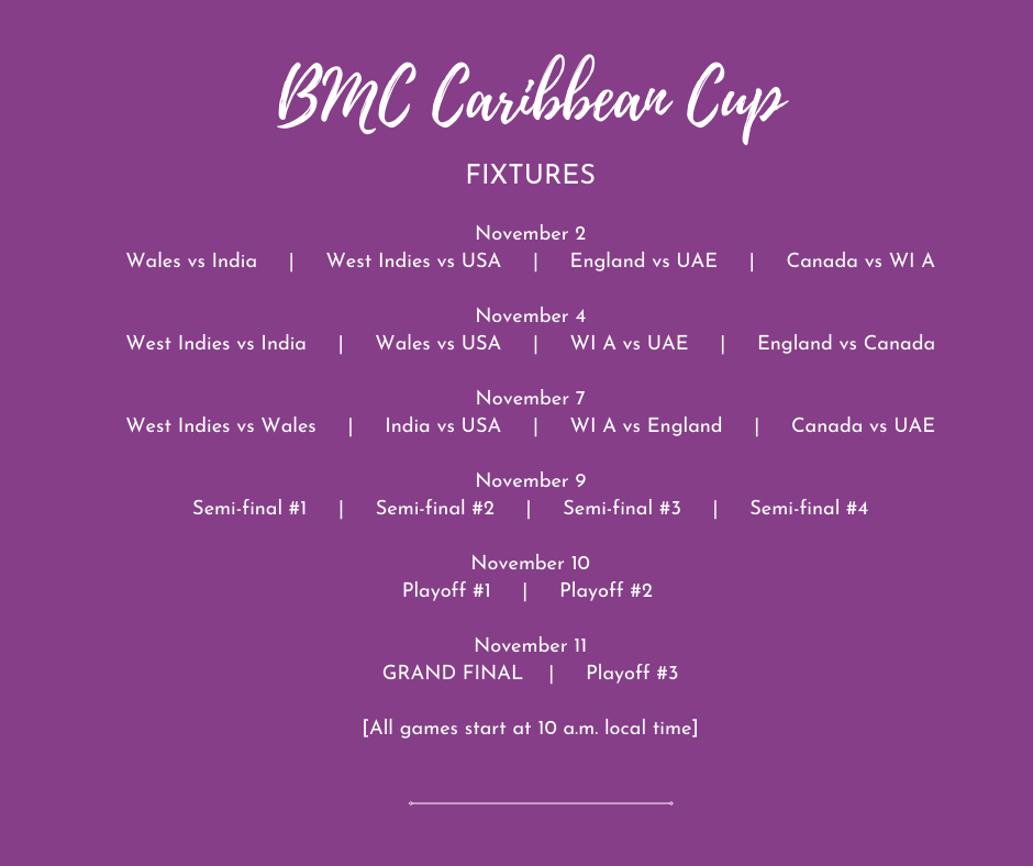 Over50sC's tweet photo. Here are the fixtures for the Caribbean Cup. https://t.co/i6J2fBAjaV