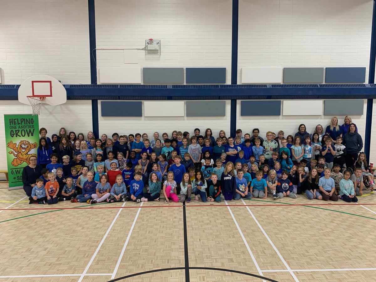 Today, our GWS community wore blue in recognition of Child Abuse Prevention Month. "Be Brave. Be a Voice." #GOBLUEAB  @centralABCAC