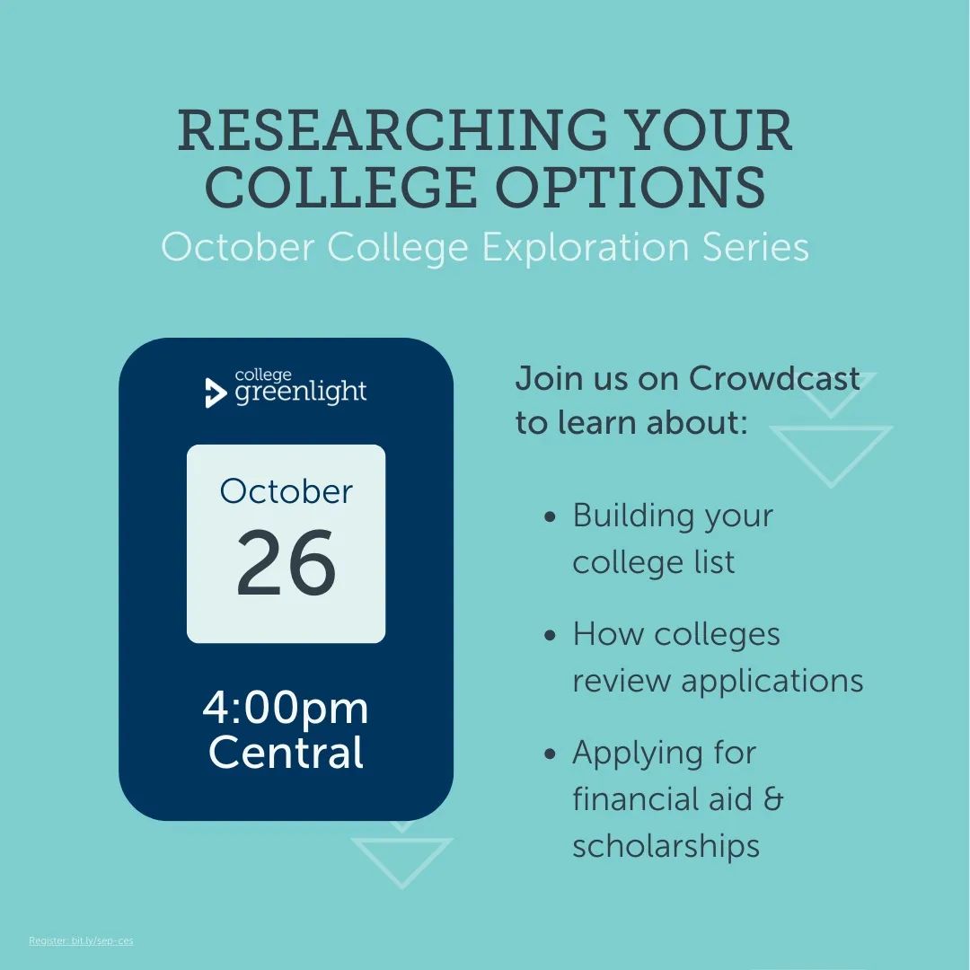AppilyCom's tweet photo. Have you heard about College Greenlight's upcoming info session? Get application advice from our friends @riceadmission. This is a special event hosted for our College Greenlight students. ๐ https://t.co/idDYSKXbBL #applicationadvice #collegeapplications #collegeadmissions https://t.co/bPJhluc9o1