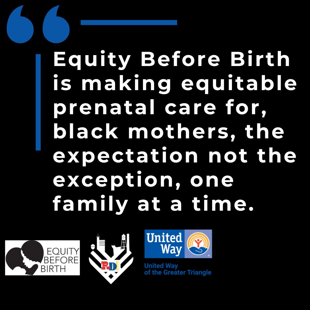 We are so excited to announce our partnership with <a href="/UWTriangle/">United Way Greater Triangle</a>! 
 We are honored to be partnering with these folks to amplify our mission and the work we do every day to improve Black birth outcomes! 
#EquityBeforeBirth #EBBResourceRelay #GTRDUUnsungHeroes #GivingTuesday2022
